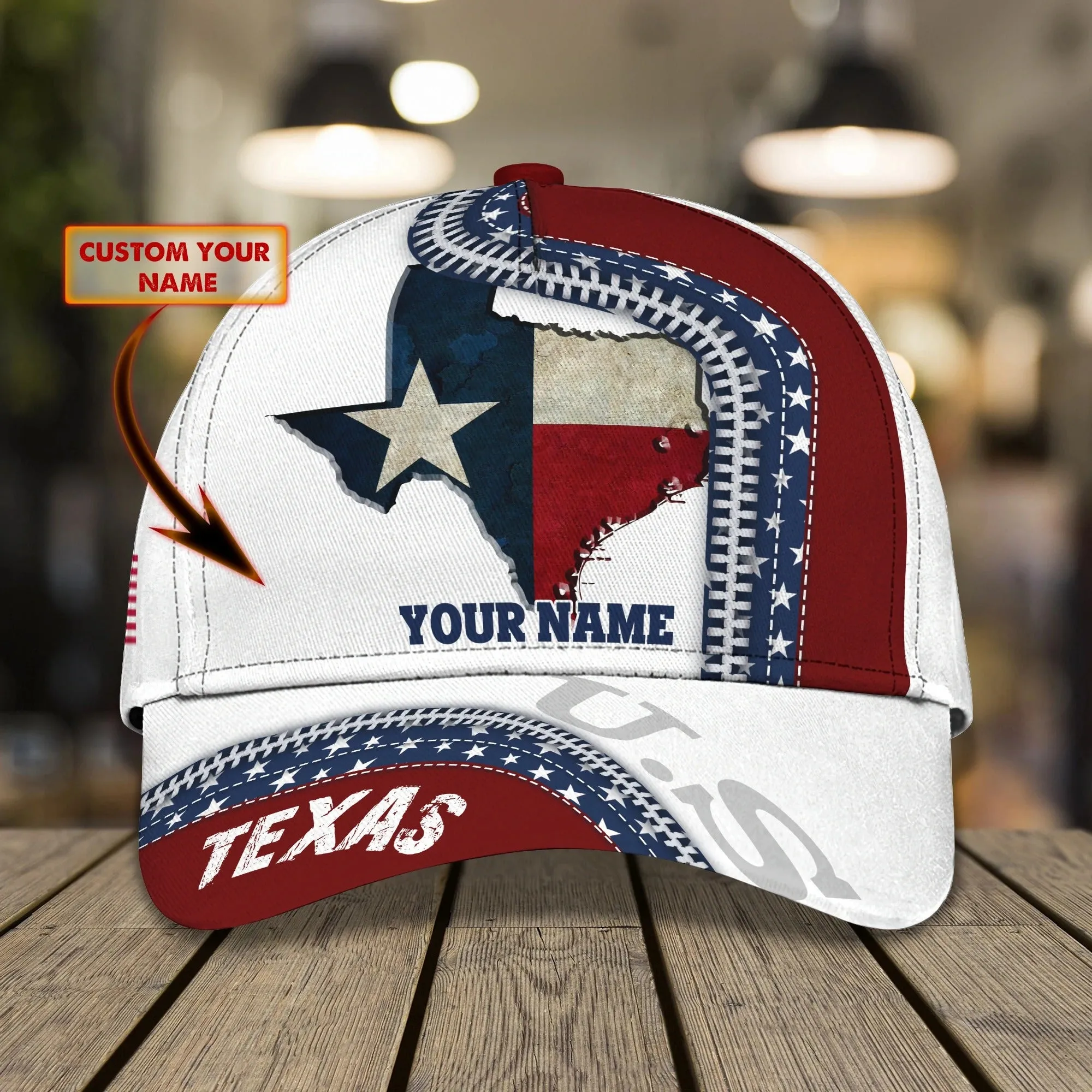 Personalized 3D All Over Print Texas Cap, Baseball Cap God Bless Texas, Pray For Texas Cap Hat