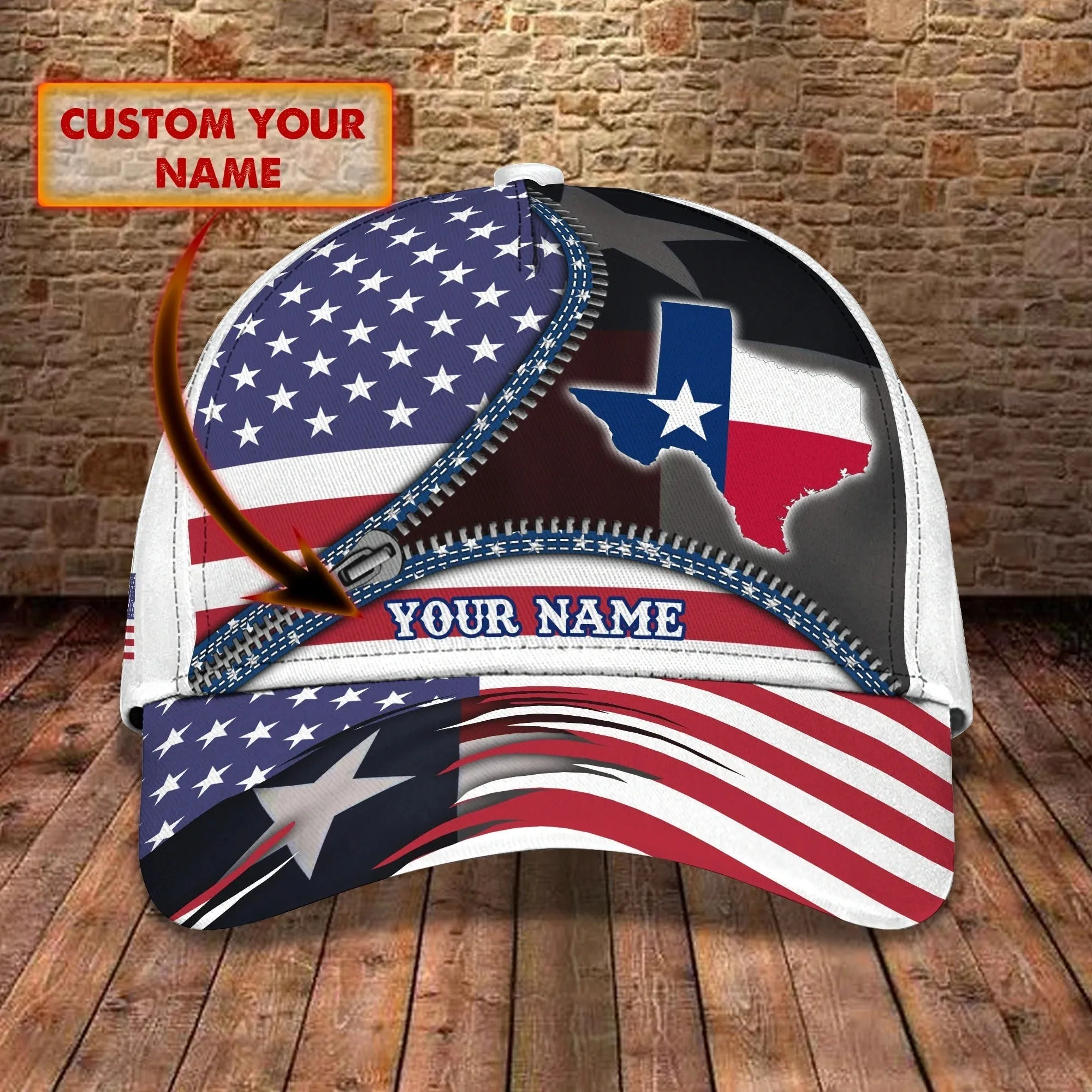 Personalized 3D All Over Print Texas Cap, Baseball Cap God Bless Texas, Pray For Texas Cap Hat