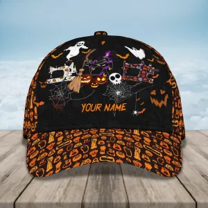 Personalized 3D All Over Printed Ghost Halloween Cap Hat, Classic Cap Halloween Gifts