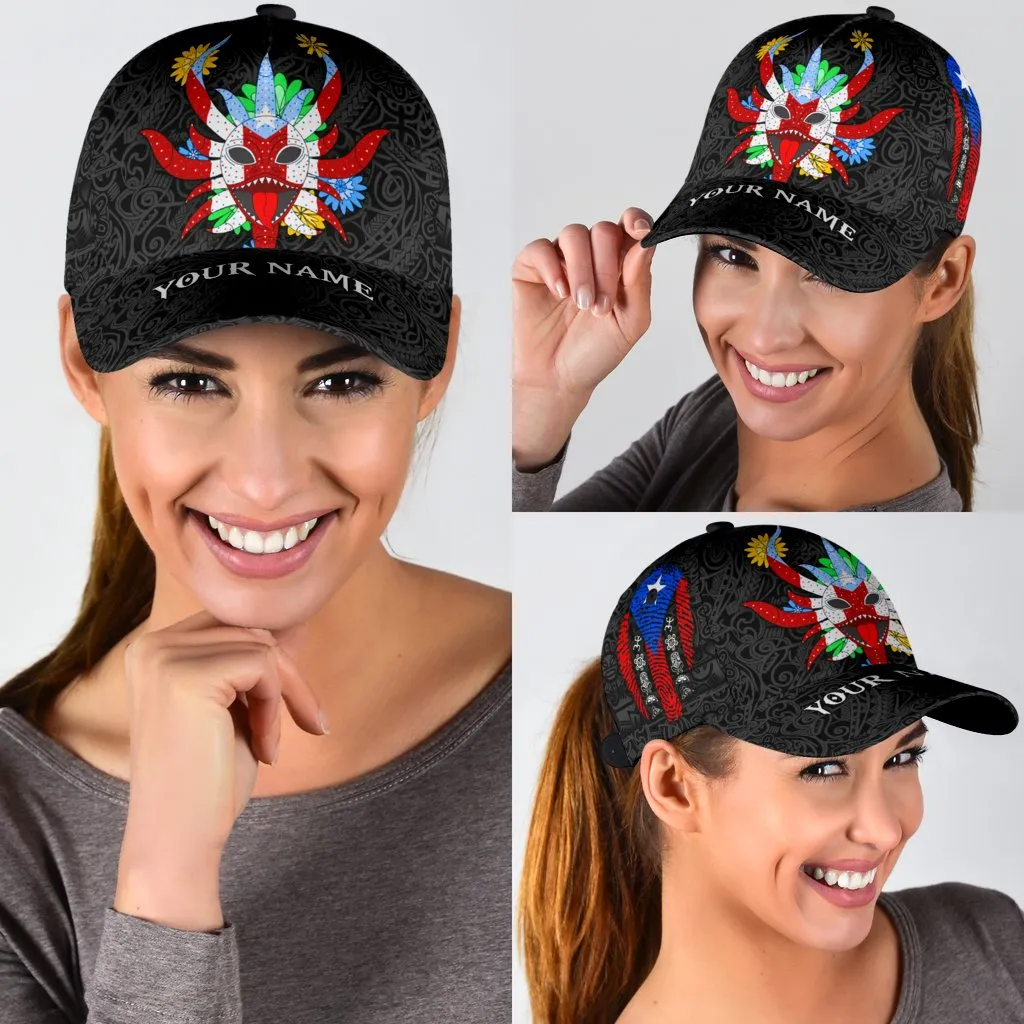 Personalized 3D all over Printed Puerto Rico Cap Hat, Puerto Rico Hat, Puerto Rican Gifts