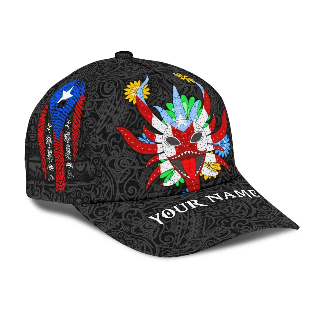 Personalized 3D all over Printed Puerto Rico Cap Hat, Puerto Rico Hat, Puerto Rican Gifts