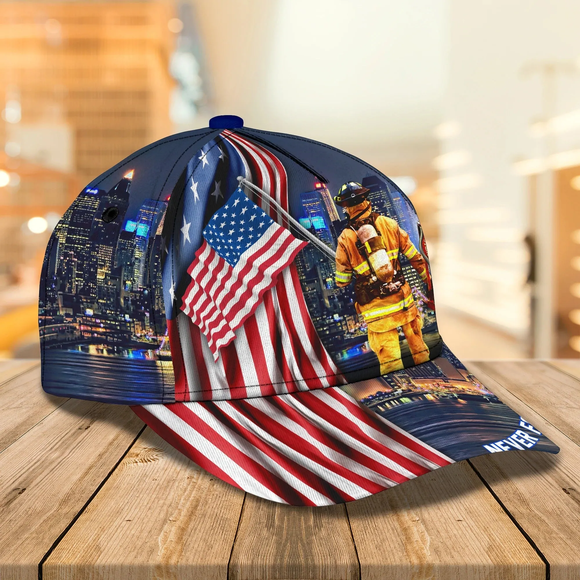 Personalized Classic Cap Firefighter Eagle For Men And Woman, Baseball 3D Firefighter Cap Hat