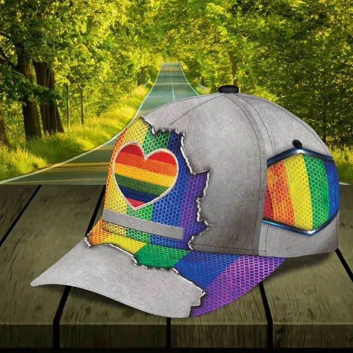 Personalized Pride Baseball Cap With Name, Same Love Same Right Lgbt Printing Baseball Cap Hat