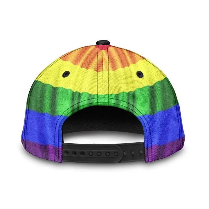 Personalized Pride Baseball Cap With Name, Same Love Same Right Lgbt Printing Baseball Cap Hat