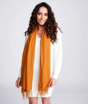 Pia Rossini Pashmina Scarf in Amber