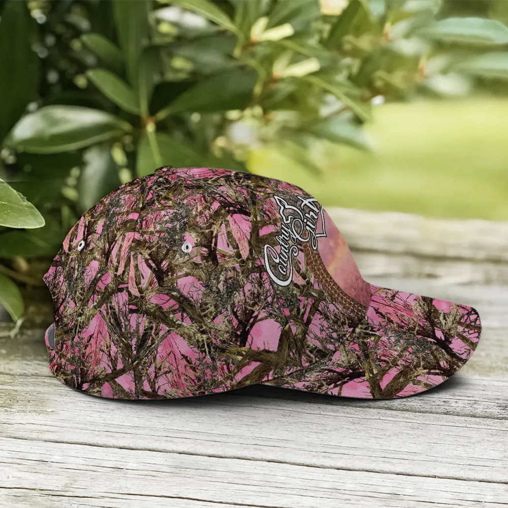 Pink Camouflaged Deer Hunting Baseball Cap Coolspod