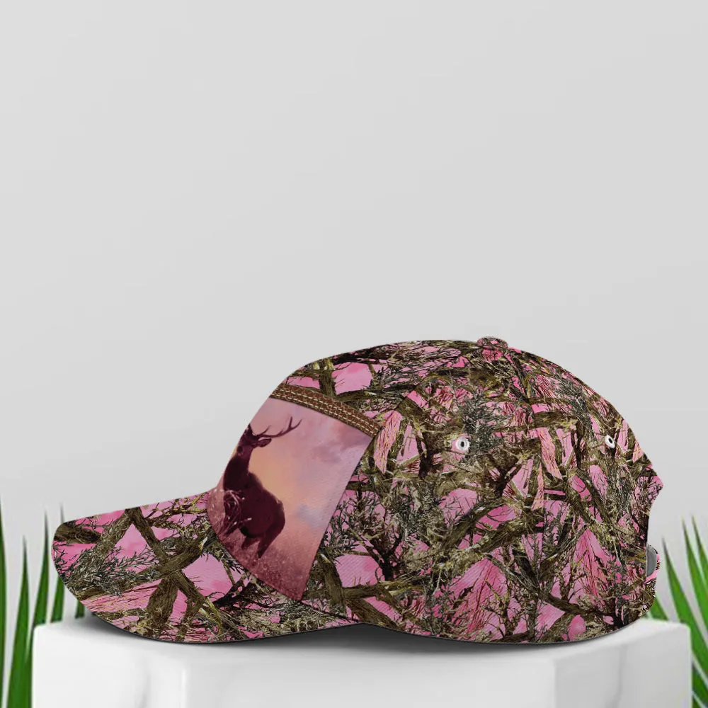 Pink Camouflaged Deer Hunting Baseball Cap Coolspod