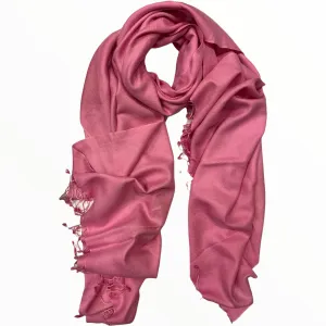 Pink soft scarf