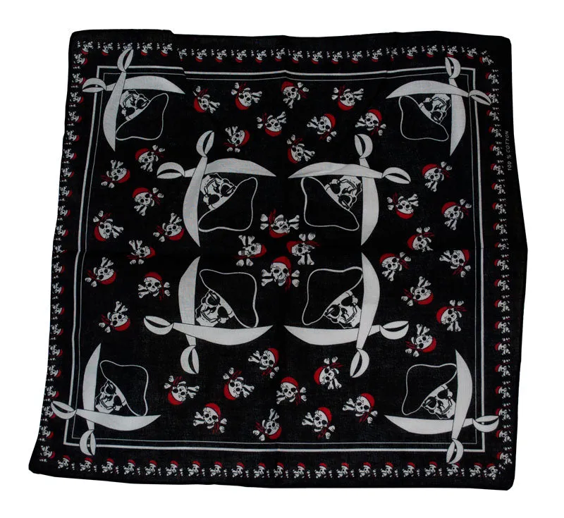 Pirate Skulls Printed Bandanas Wholesale