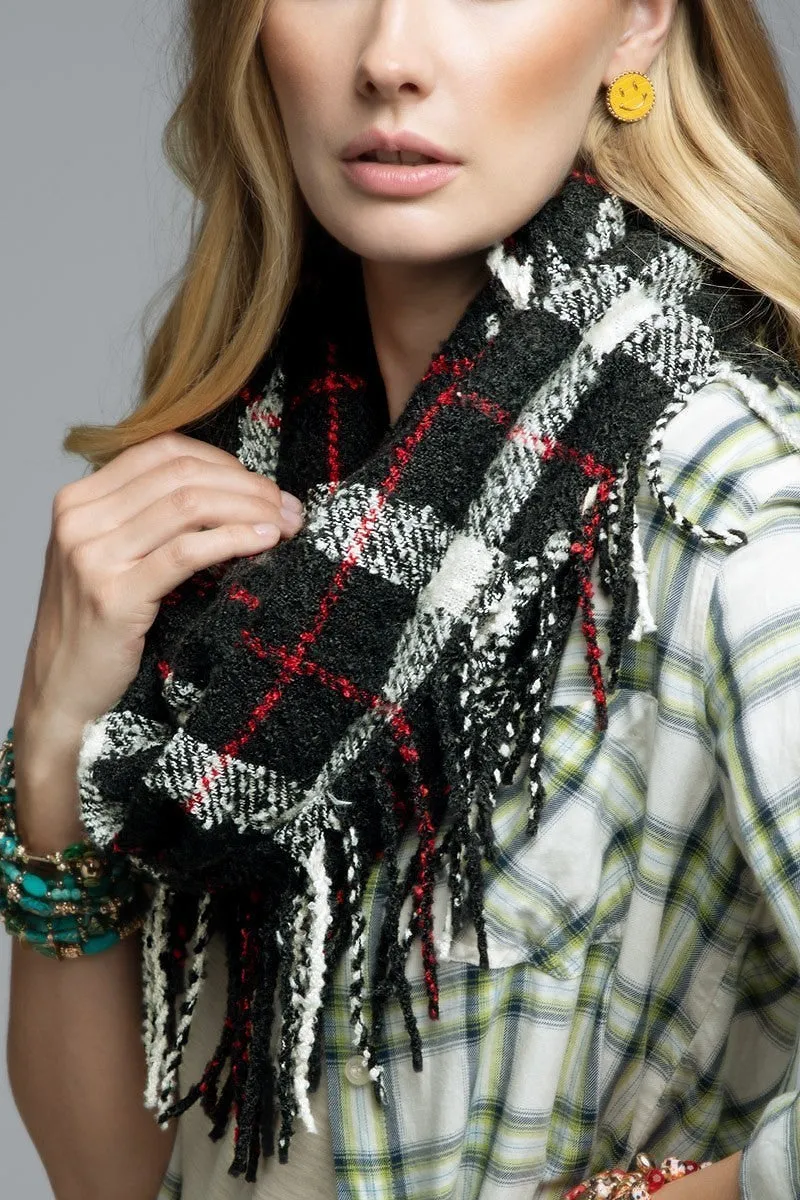 Plaid Infinity Scarf