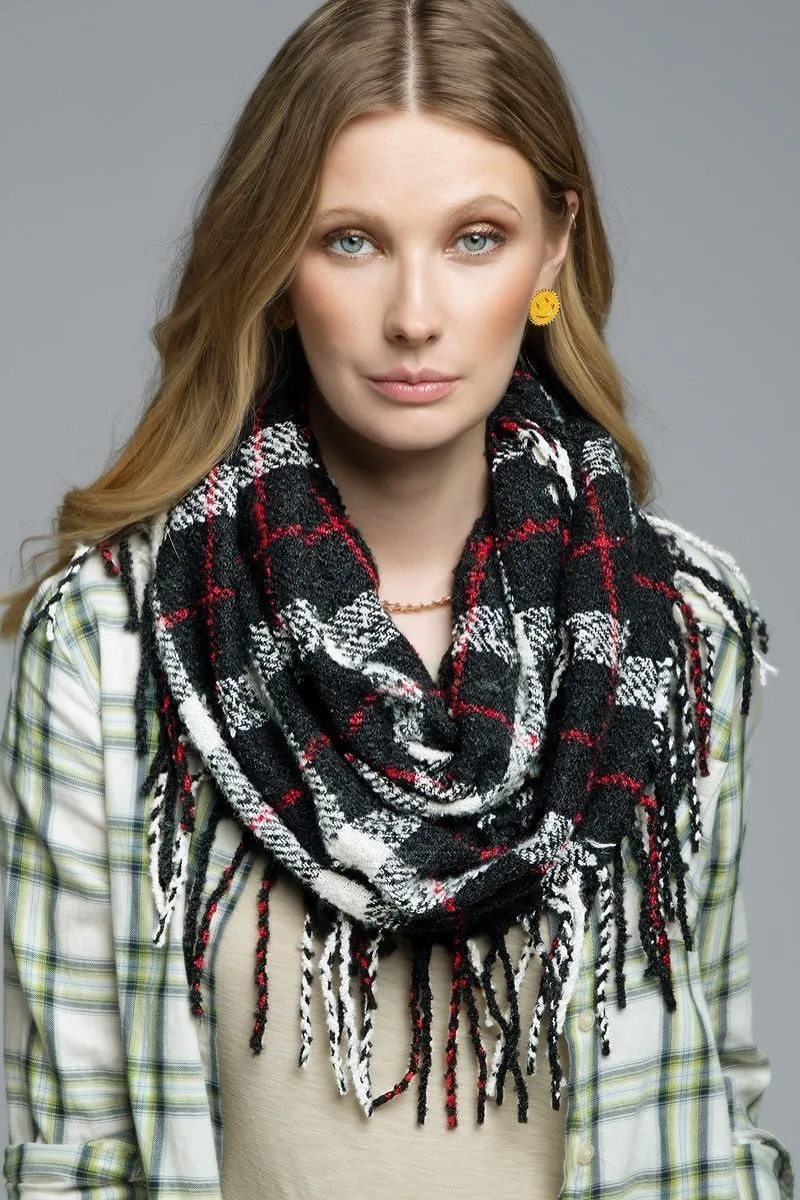 Plaid Infinity Scarf