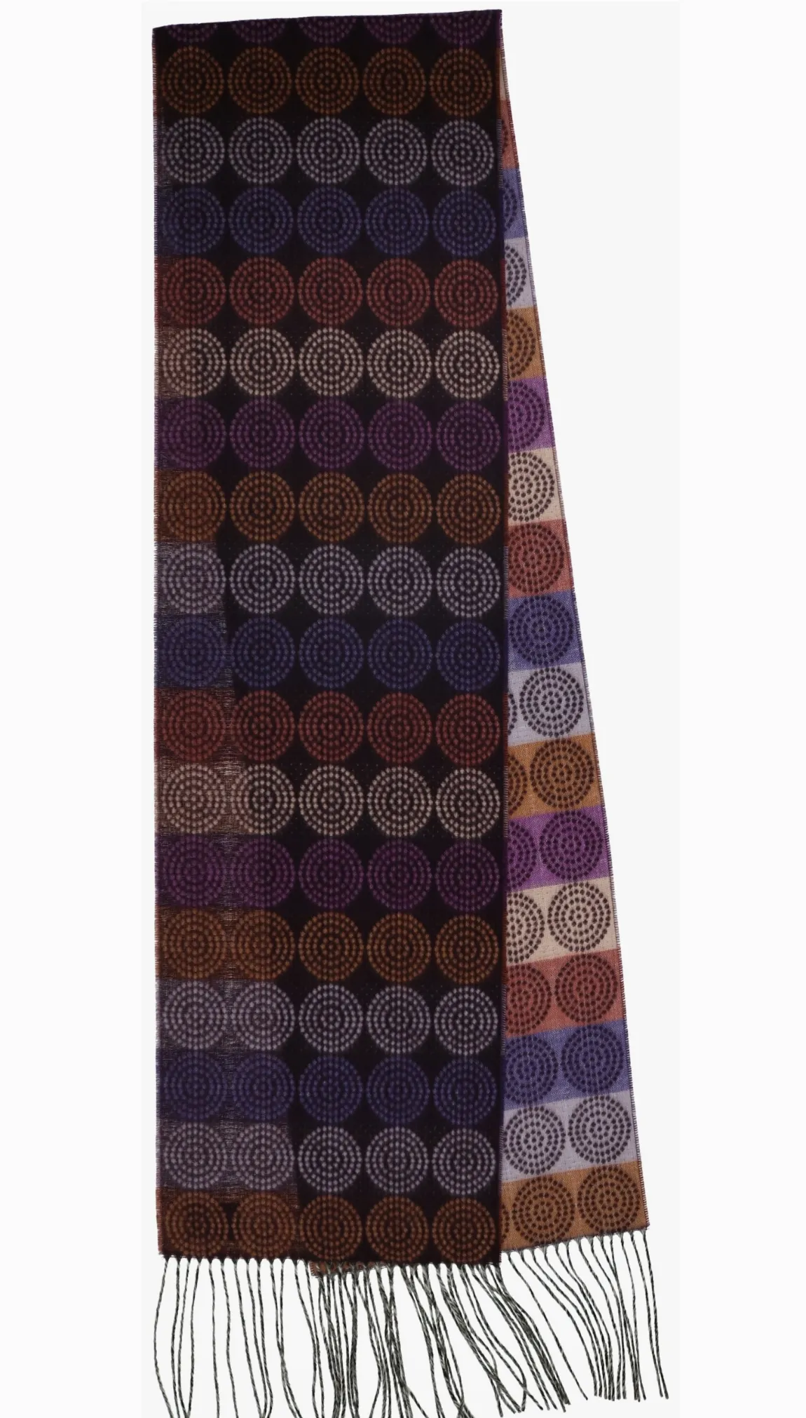 Plum Dash Dots Cashmink Scarf