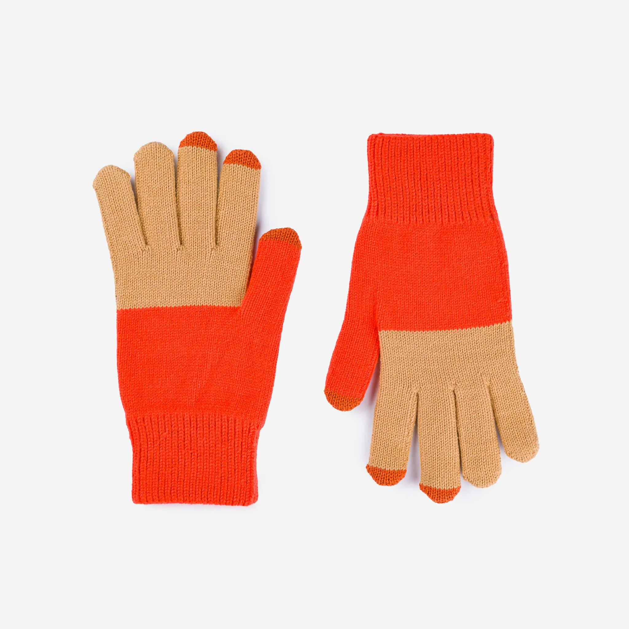 Poppy Magenta Knit Touchscreen Gloves