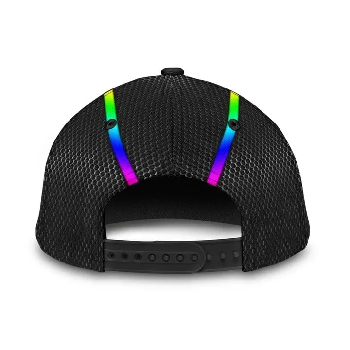 Pride Baseball 3D Cap, All For Love Biker LGBT Printing Baseball Cap Hat, 3D Printed Lgbt Hat