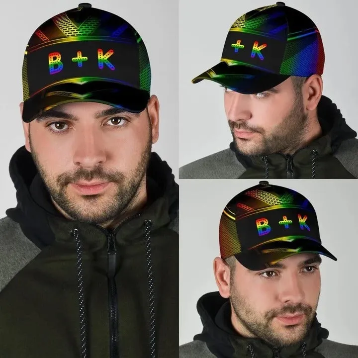 Pride Baseball Cap, Stop Hate Bright Color LGBT Printing Baseball 3D Cap Hat