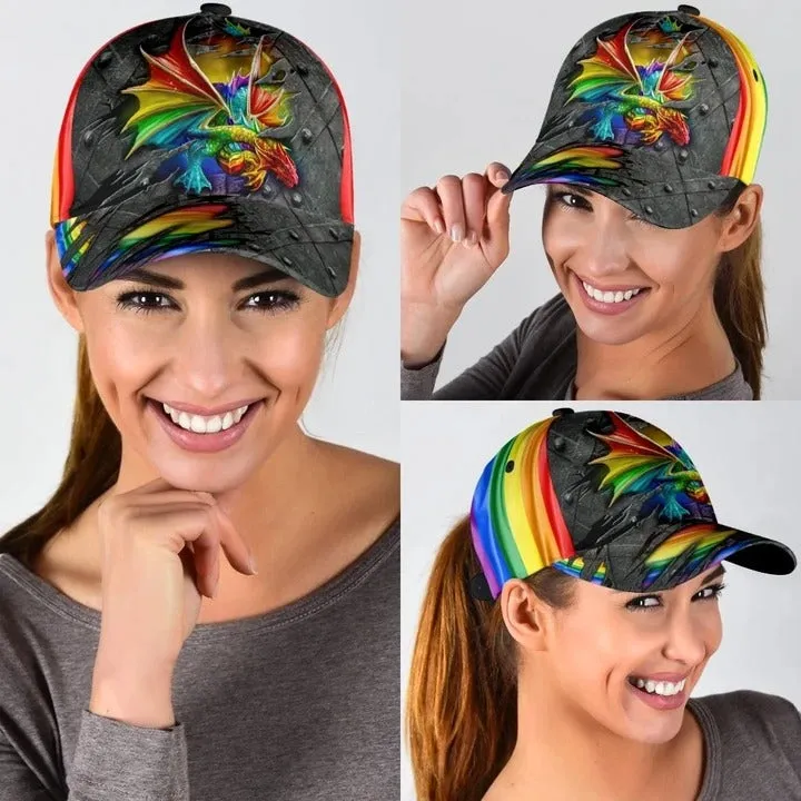 Pride Baseball Cap, Stop Hate Bright Color LGBT Printing Baseball 3D Cap Hat