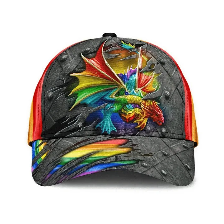 Pride Baseball Cap, Stop Hate Bright Color LGBT Printing Baseball 3D Cap Hat