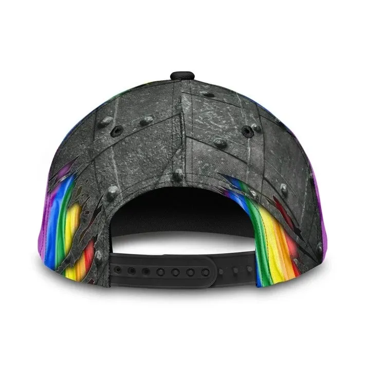 Pride Baseball Cap, Stop Hate Bright Color LGBT Printing Baseball 3D Cap Hat