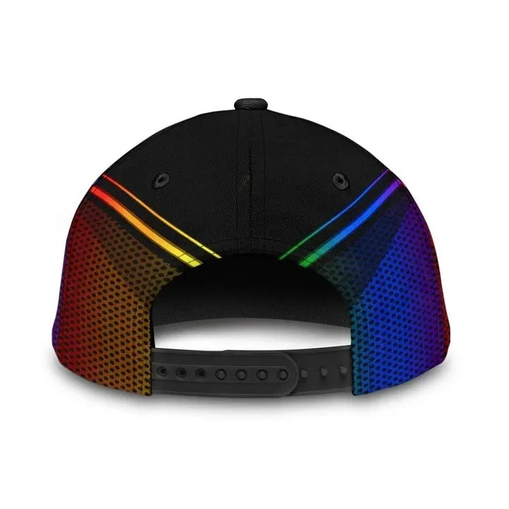 Pride Baseball Cap, Stop Hate Bright Color LGBT Printing Baseball 3D Cap Hat