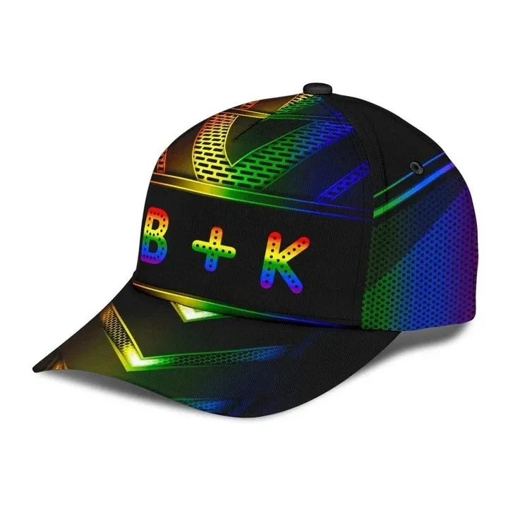 Pride Baseball Cap, Stop Hate Bright Color LGBT Printing Baseball 3D Cap Hat