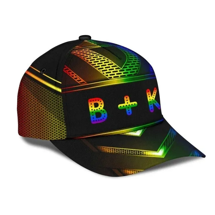 Pride Baseball Cap, Stop Hate Bright Color LGBT Printing Baseball 3D Cap Hat