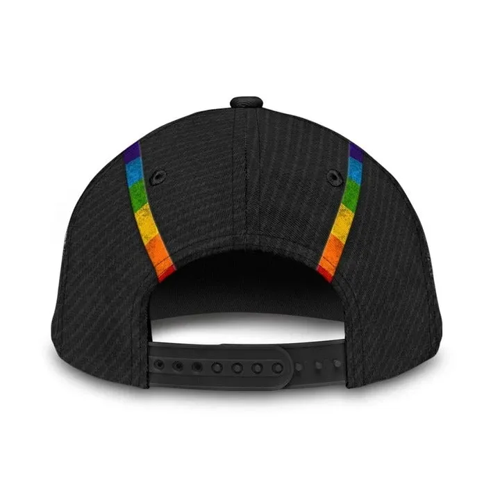 Pride Cap For Lesbian, Gaymer Gifts, Skull Warrior Rainbow Lgbt Printing Baseball Cap Hat