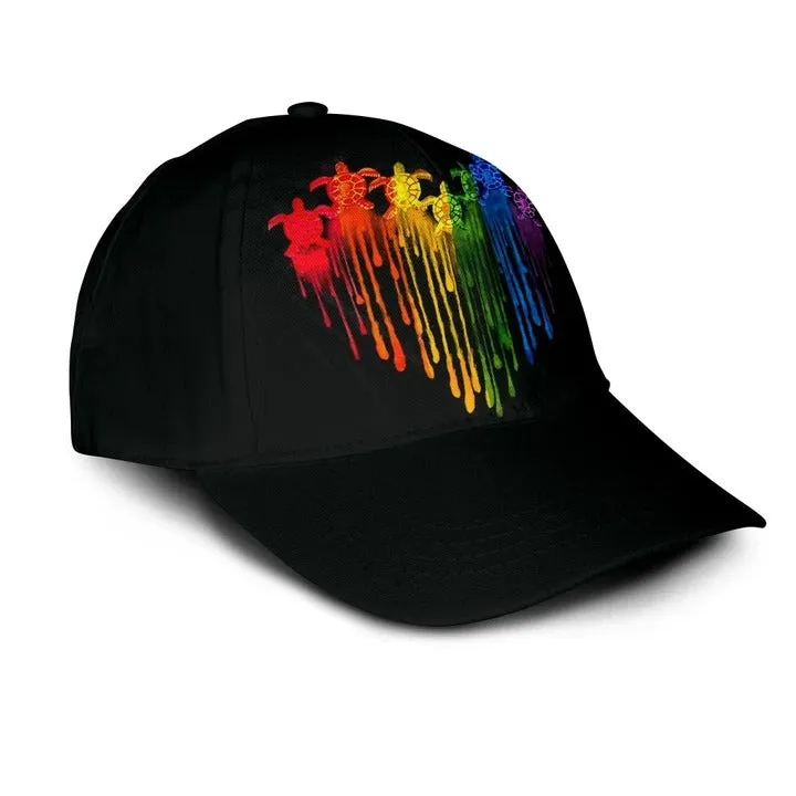 Pride Cap For Lesbian, Gaymer Gifts, Skull Warrior Rainbow Lgbt Printing Baseball Cap Hat