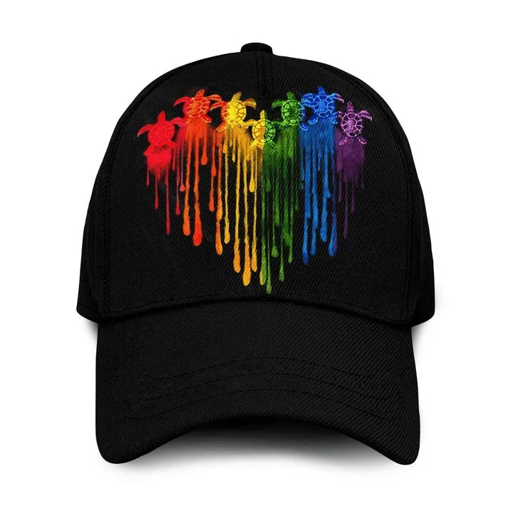 Pride Cap For Lesbian, Gaymer Gifts, Skull Warrior Rainbow Lgbt Printing Baseball Cap Hat