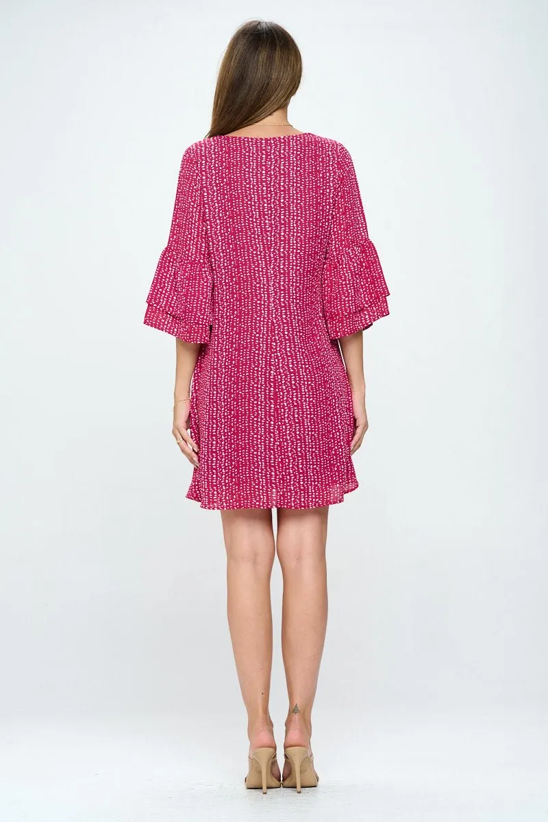 Rebecca Tiered Bell Sleeve Dress