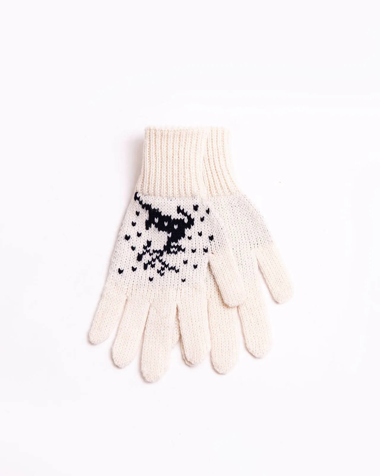 Reindeer woolen gloves