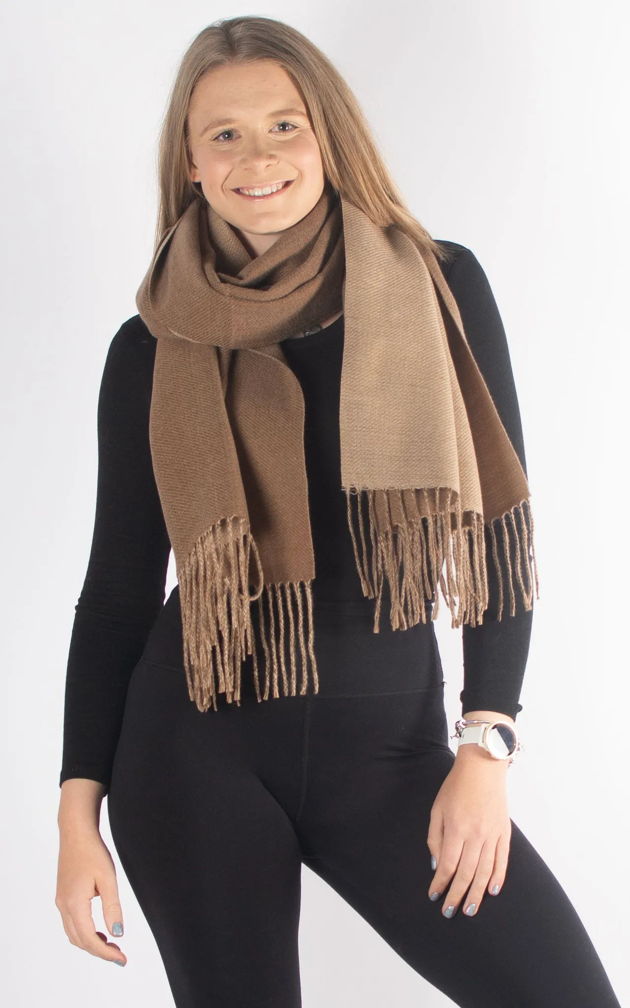 Reversible Winter Scarf | Brown