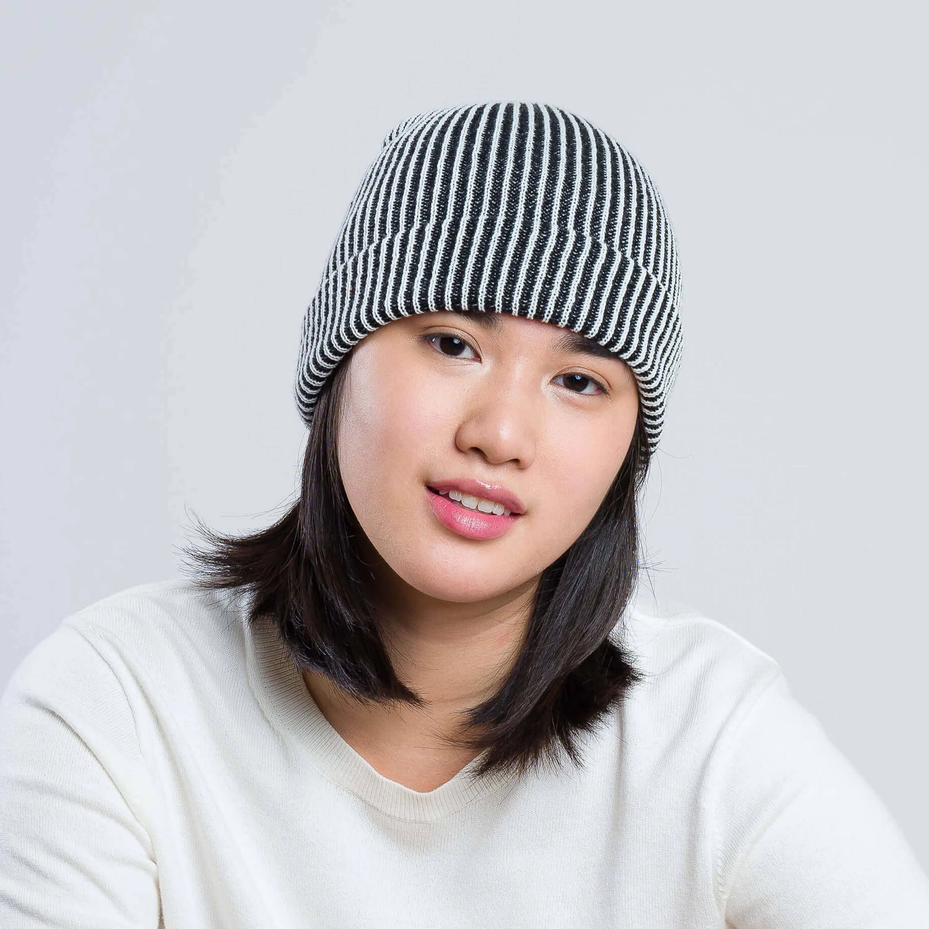 Rib Knit Beanie - Ruby Red