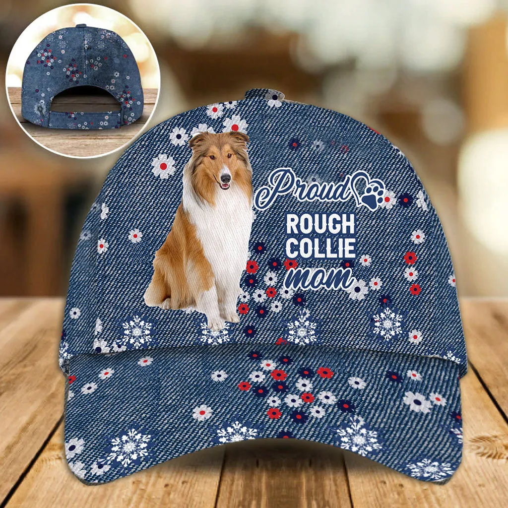 Rough Collie Proud Mom Cap Hat, Women Cap Hat, Dog Mom Cap Hat