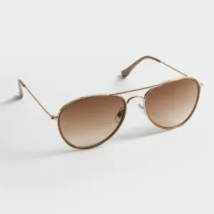 Rounded Aviator Sunglasses