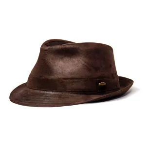 Saint Martin - Faux Leather Trilby Fedora