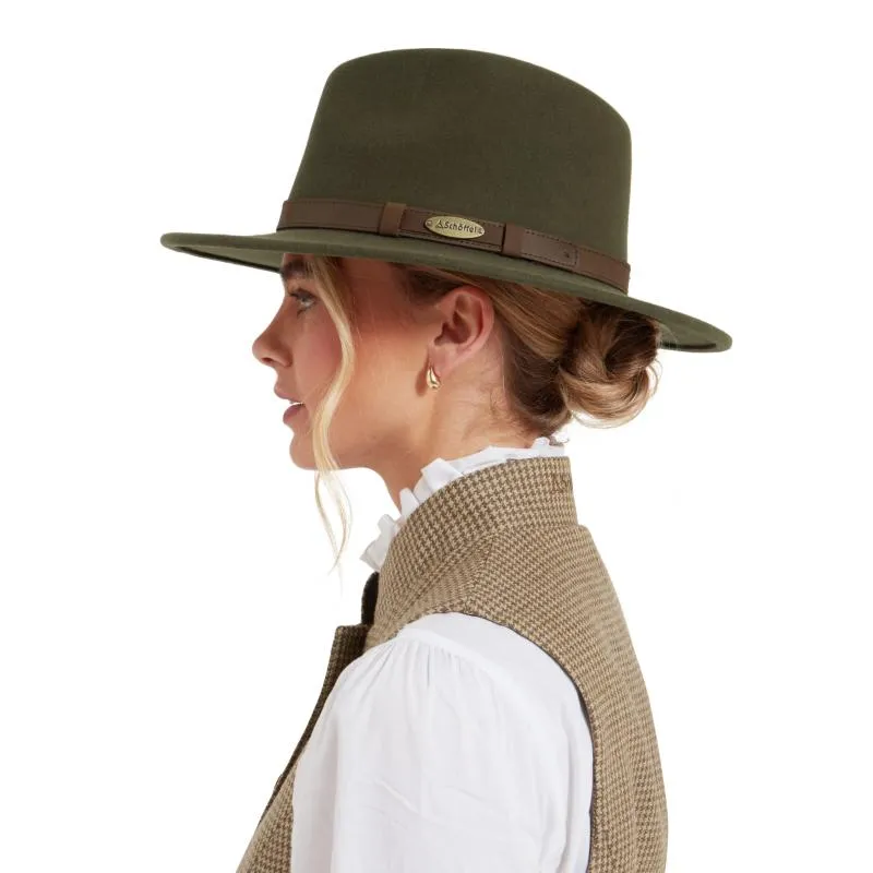 Schoffel Willow II Ladies Fedora - Forest