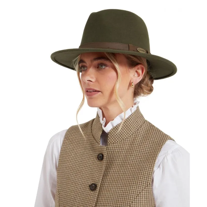 Schoffel Willow II Ladies Fedora - Forest