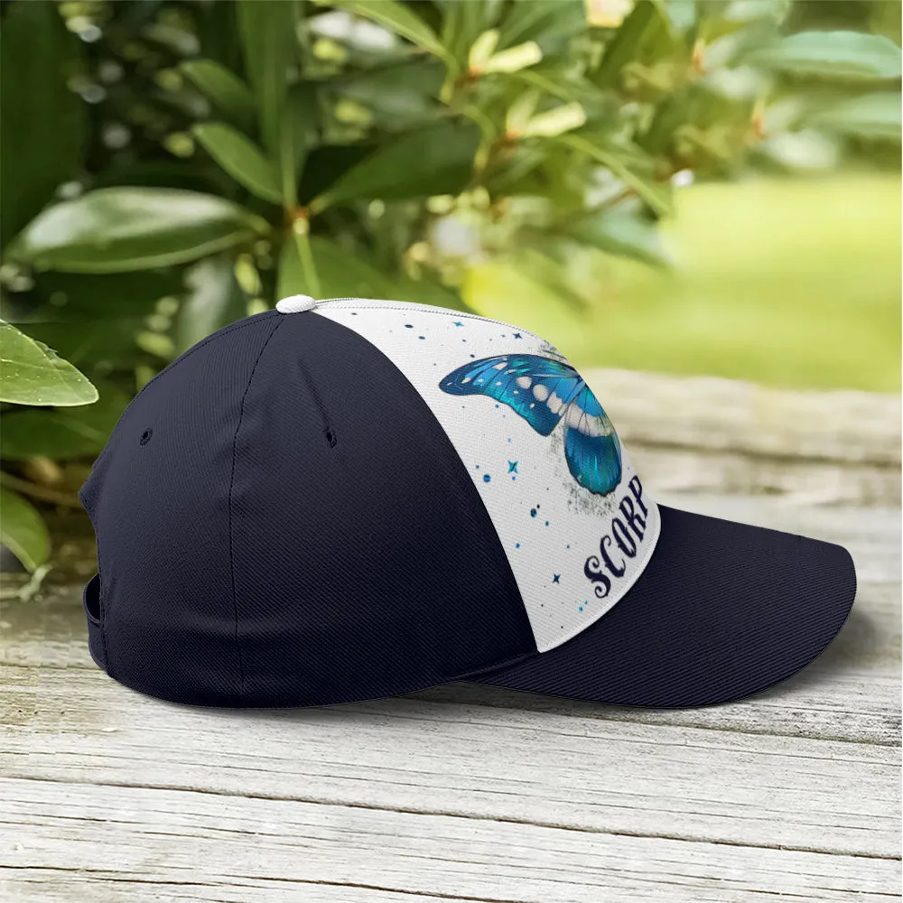 Scorpio Girl I Am The Storm Butterfly Baseball Cap Coolspod