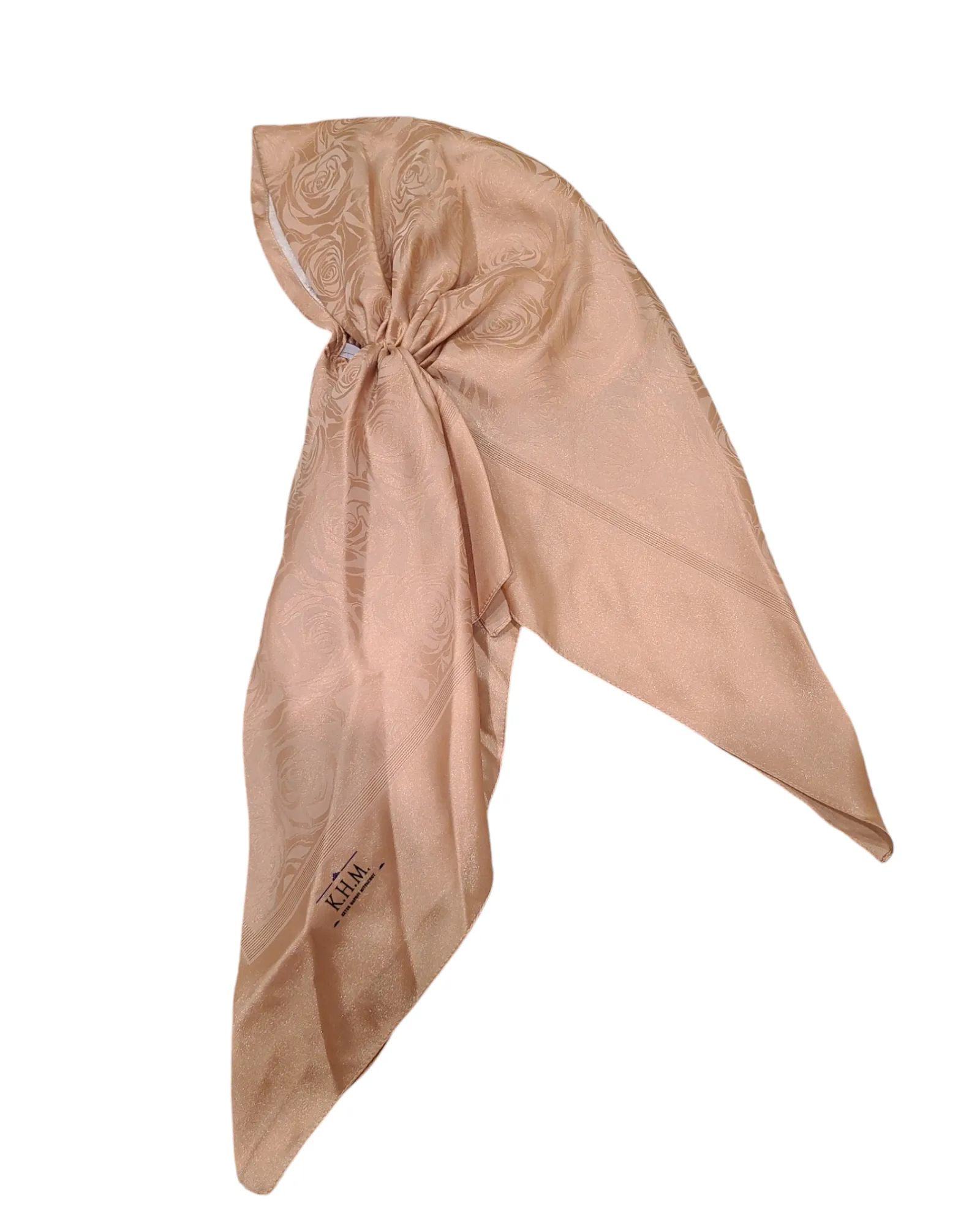 Silky Floral Open Pretied Adjustable Scarf