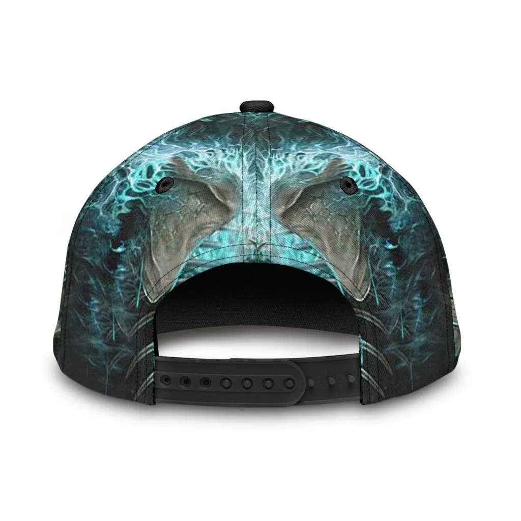 Skull Angry On Classic Cap Hat, 3D Full Printed Skull Cap