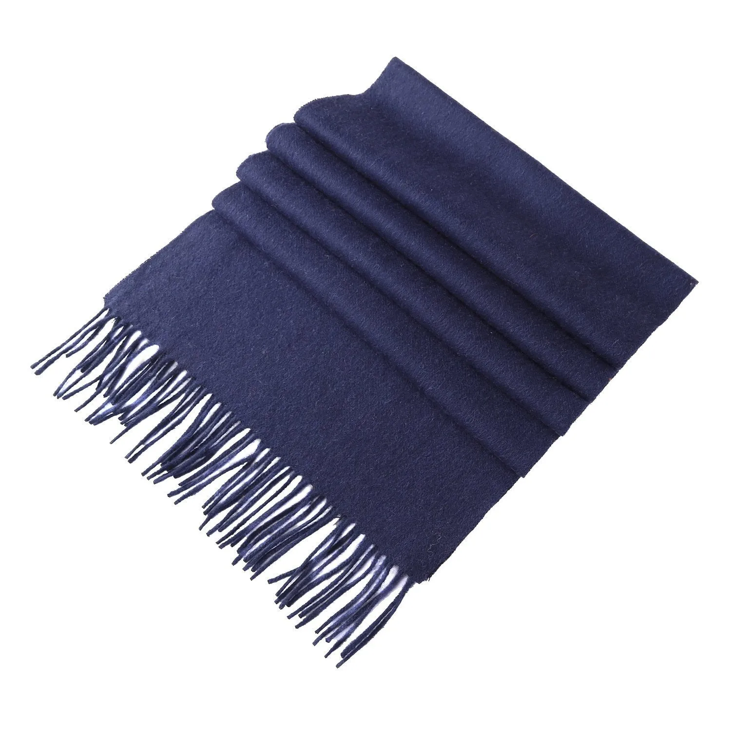 Solid Color Woolen Scarf Navy WO4005