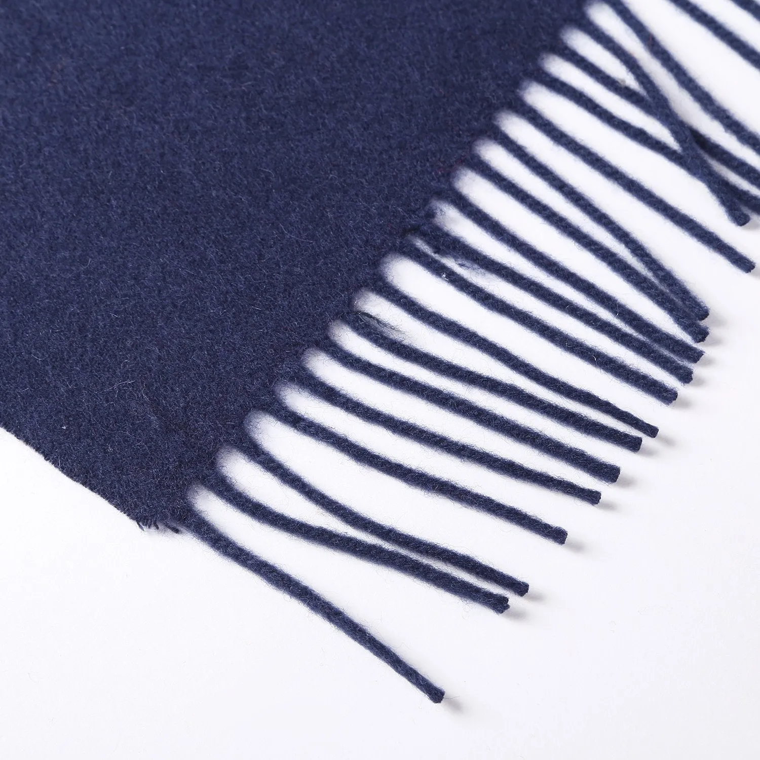 Solid Color Woolen Scarf Navy WO4005