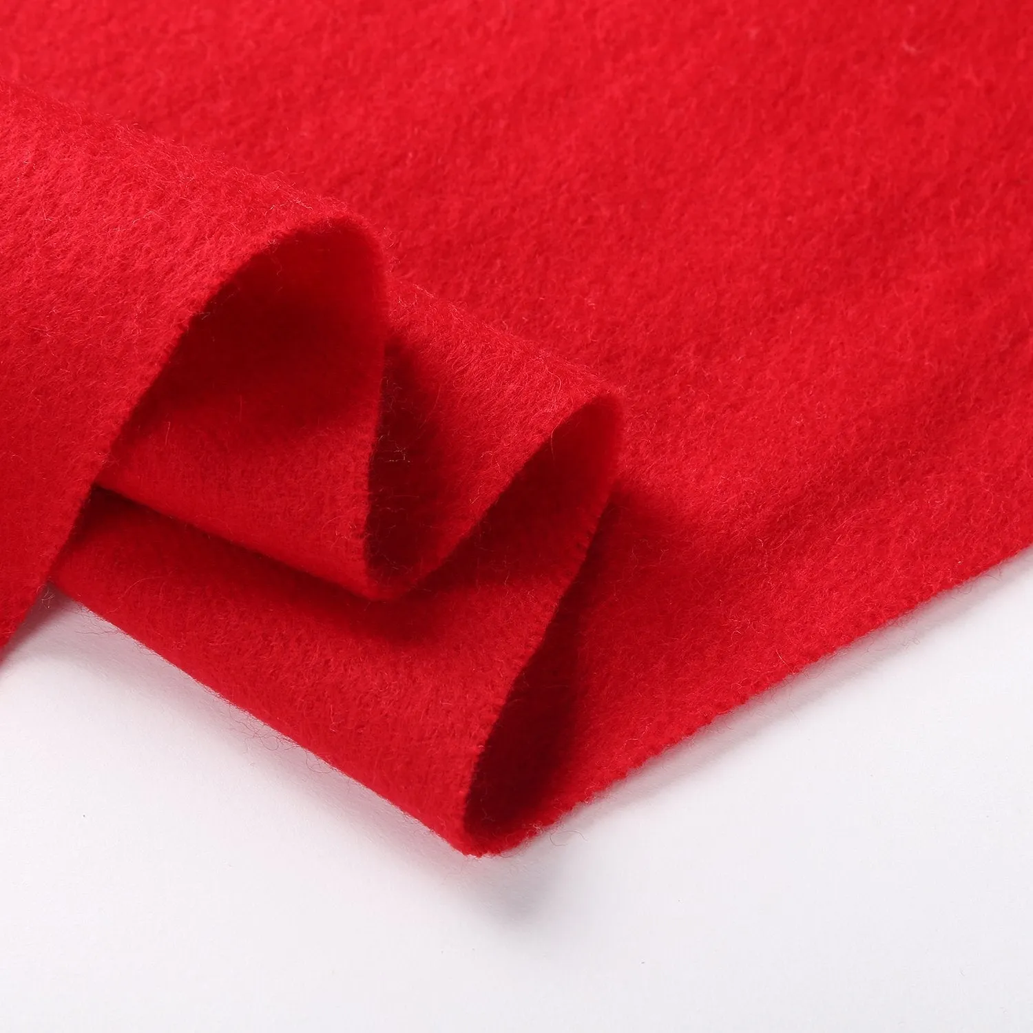 Solid Color Woolen Scarf Red WO4002