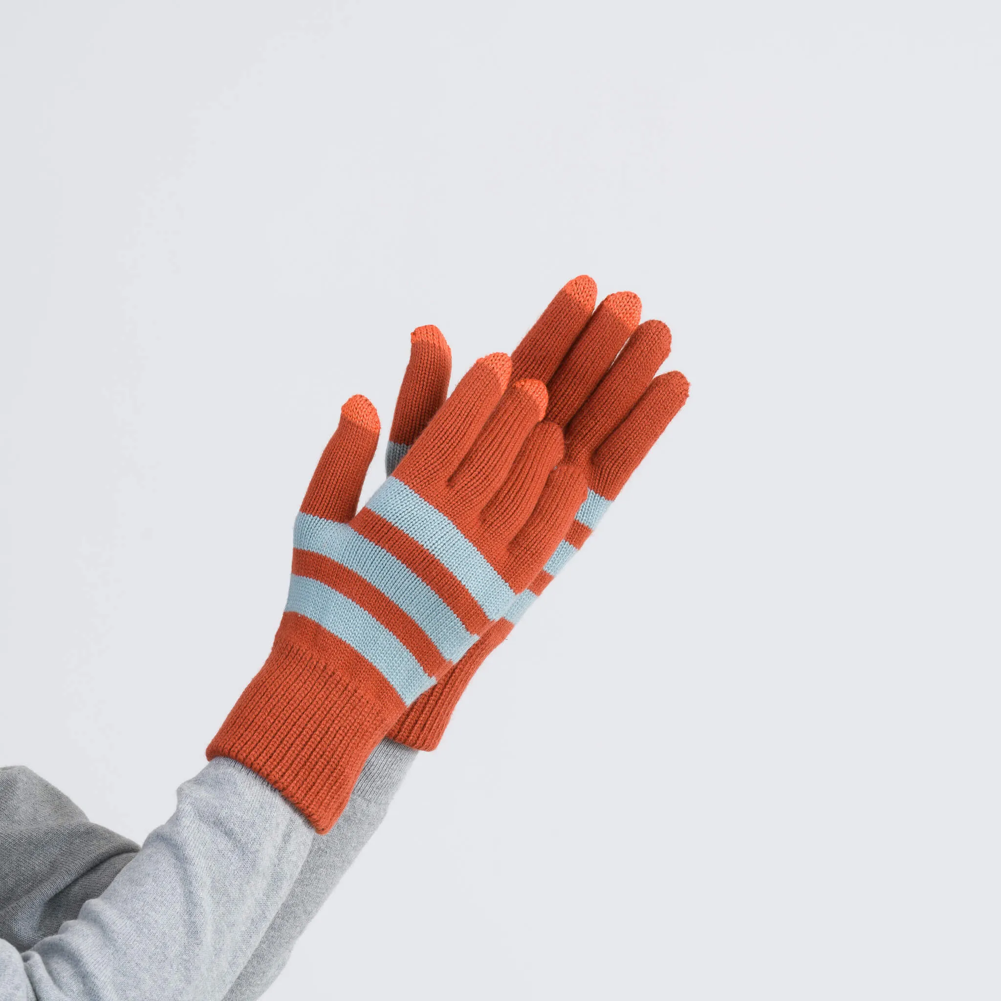 Striped Touchscreen Gloves