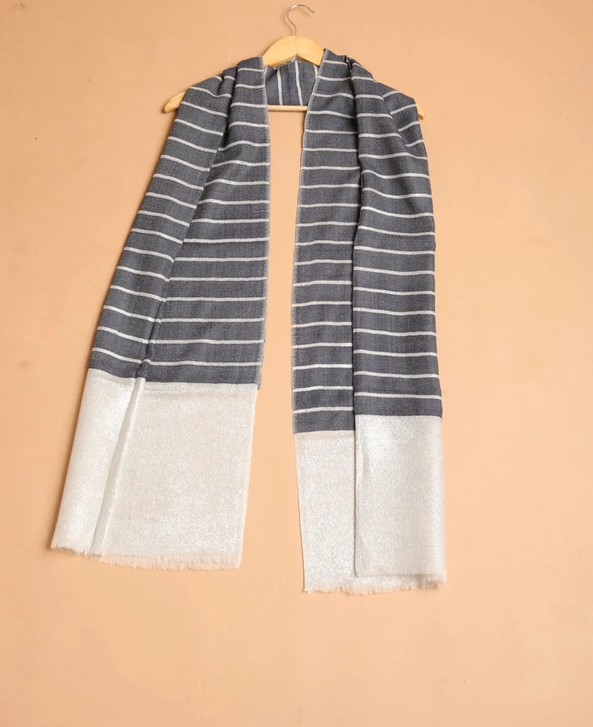 Stripes Shimmer Pashmina Shawl