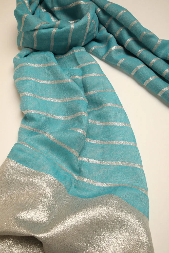 Stripes Shimmer Pashmina Shawl