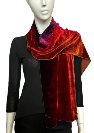 Sunset Velvet Scarf