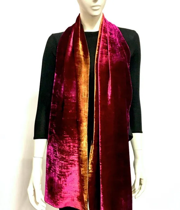 Sunset Velvet Scarf