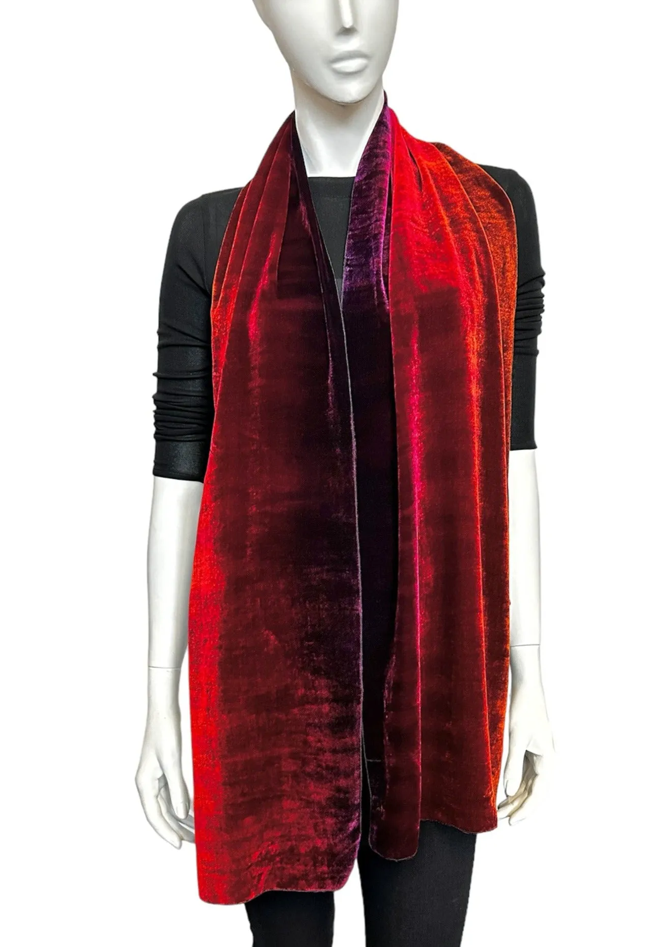 Sunset Velvet Scarf