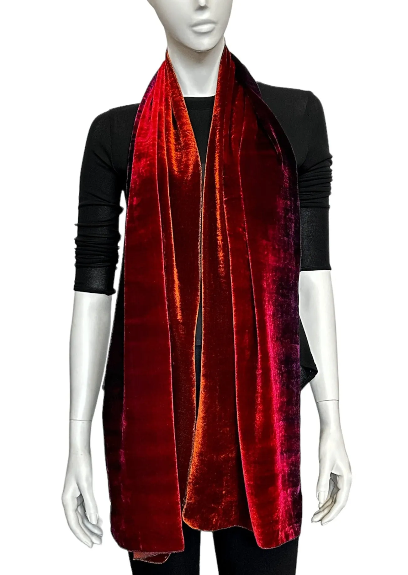 Sunset Velvet Scarf